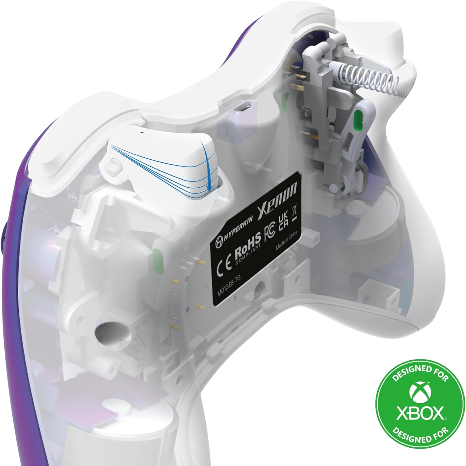 Hyperkin Xenon Wired Controller Special Edition for Xbox Series X|S/Xbox One/Windows 10|11 (Twilight Galaxy) - Officially Licensed image number 5