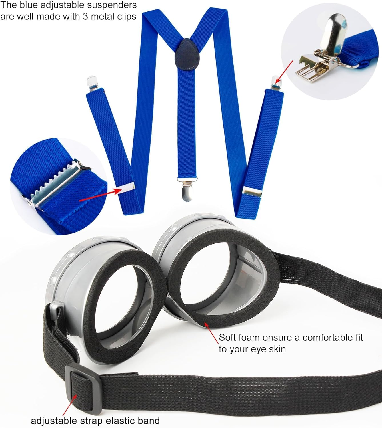 Halloween Costume Accessories for Adults, Halloween Dress up for Women Men image number 4