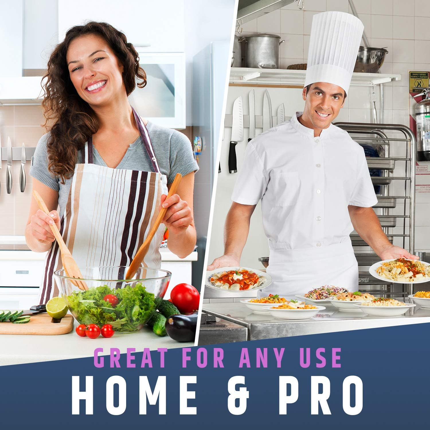 24 Inch Heavy-Duty Magnetic Knife Holder (Large Size) &ndash; Premium Stainless Steel Magnetic Knife Strip - Professional Space-Saving Knife Rack/Bar with Powerful Magnetic Pull Force (Upgraded Version) image number 6