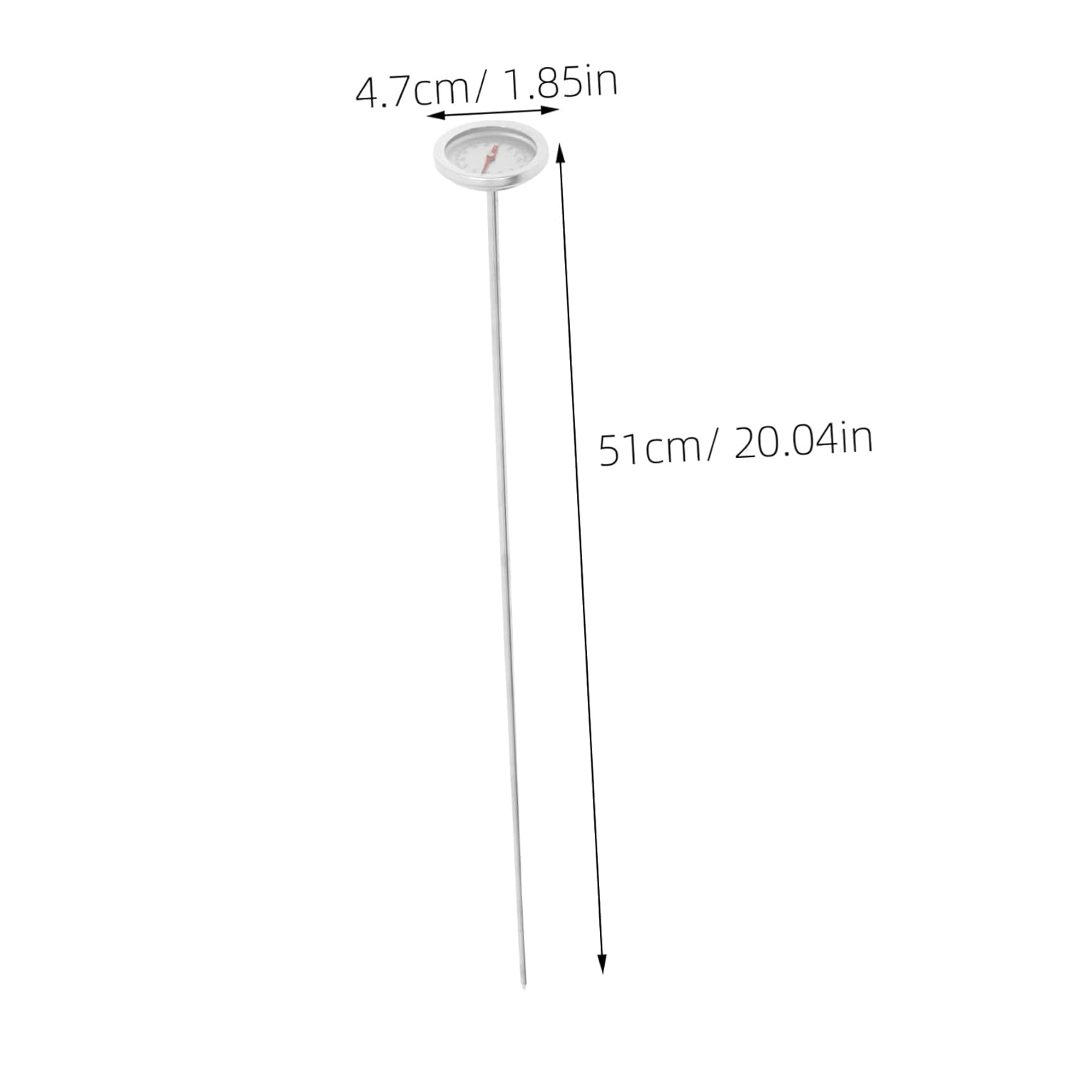 Stainless Steel Soil Thermometer with Probe for Compost and Gardening Instant Temperature Measuring Tool for Backyard Soil Testing Portable and Easy to Use