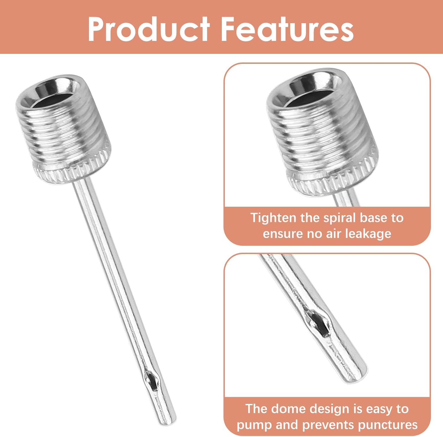 20 Pcs Ball Pump Needle, Sports Inflating Pin Nozzle, Ideal for Blowing up Football, Basketball, Volleyball, and Other Sports Balls image number 6