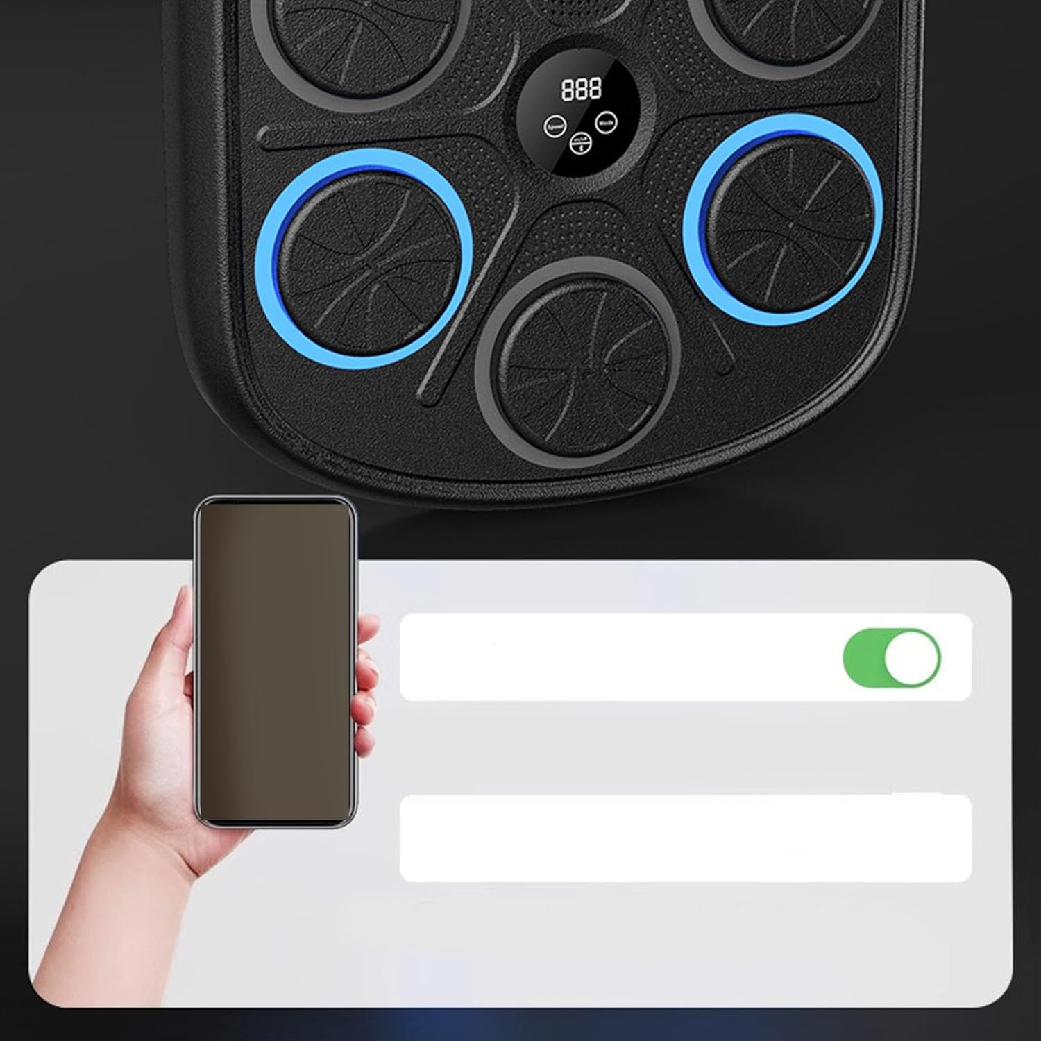 Smart Music Boxing Target, Adjustable Speed and Mode Electronic Training Machine with Gloves, for Home and Gym Use image number 4