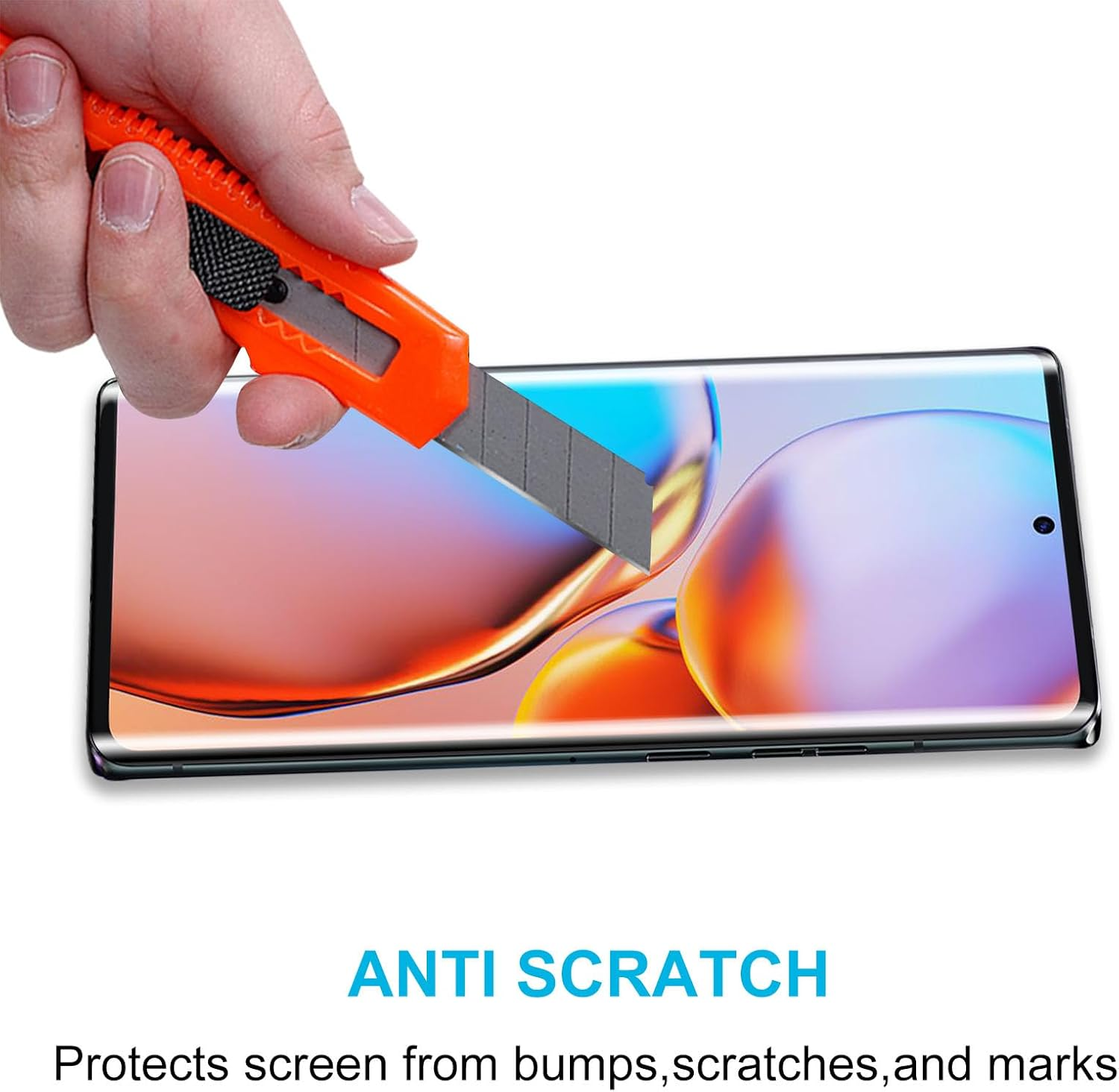 Didisky 3 Pack Tempered Glass Screen Protector for Motorola Moto Edge plus 2023, anti Scratch, 9H Hardness, No Bubbles, High Definition, Case Friendly, Transparent