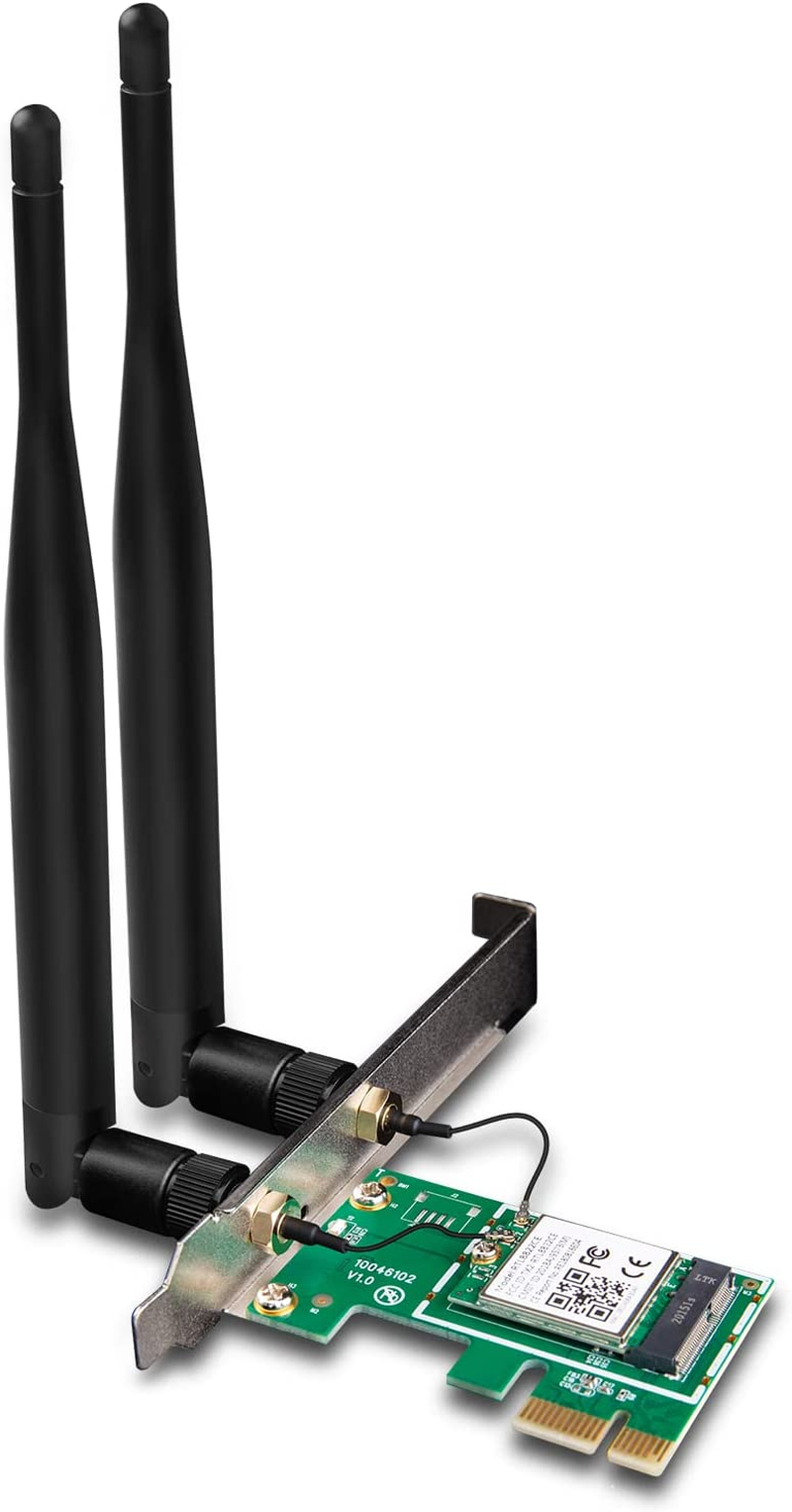 Tenda AC1200 Pcie Wifi Card &ndash; Dual Band Wireless Card with 2 X 5Dbi Detachable Antennas &ndash; Gigabit Network Card &ndash; PCI Express Wifi Card for Desktop/Pc Gaming &ndash; Supports Windows 10(E12) image number 5