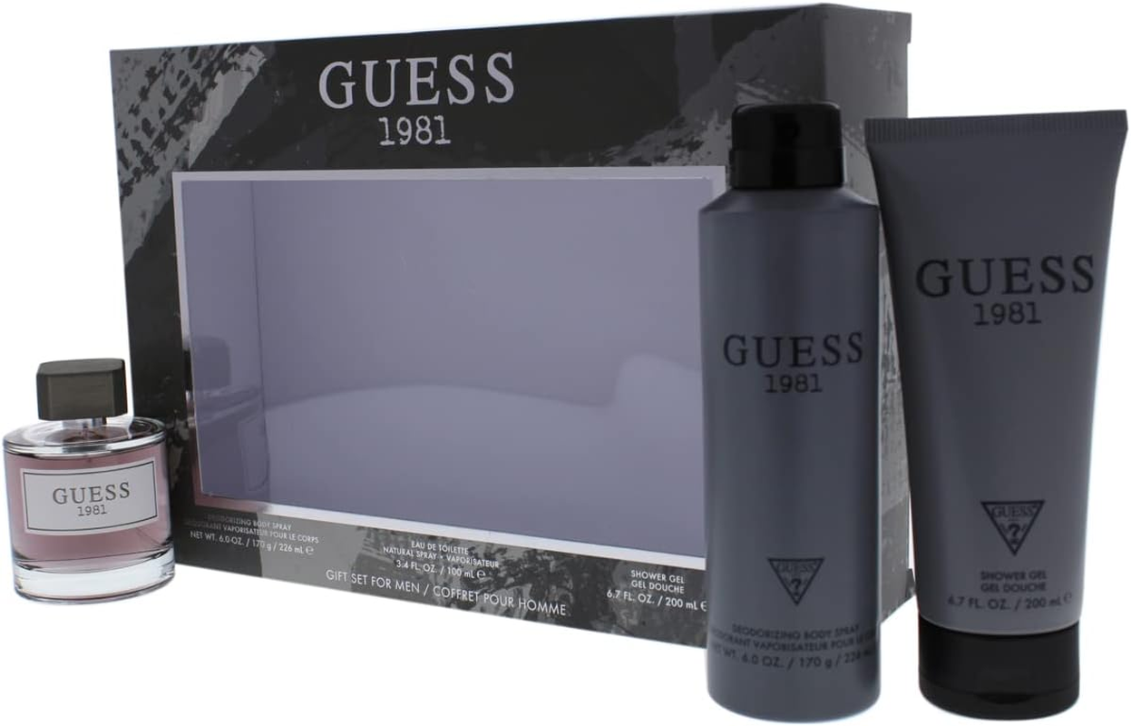 Guess 1981 100Ml EDT + 200Ml Shower Gel + 180Ml Body Spray (Pack of 3) image number 2