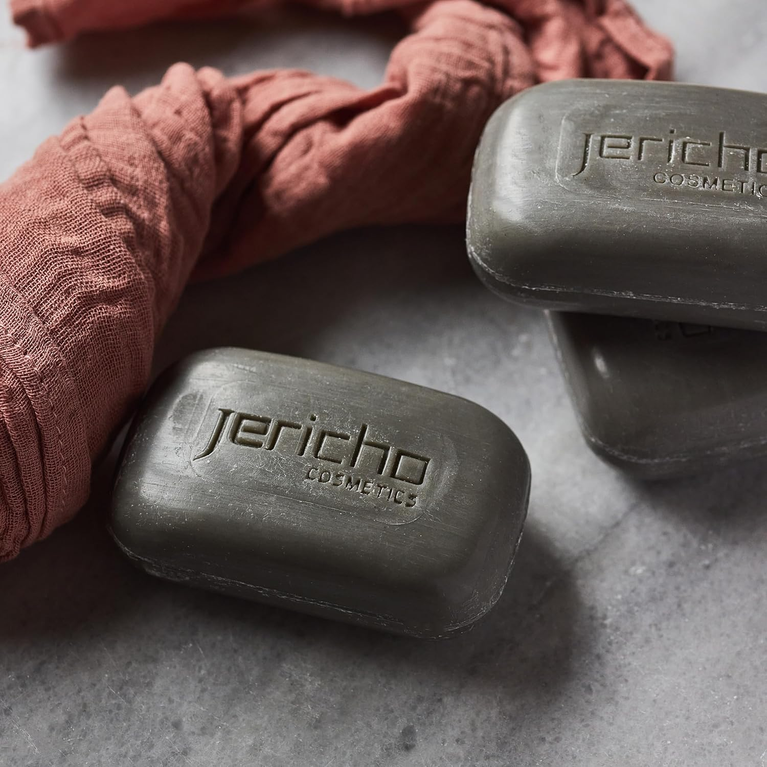 Jericho Dead Sea Mud Soap Bar &ndash; Mineral-Rich Face & Body Cleanser with Dead Sea Mud & Salt &ndash; Purifying Soap for Oily, Combination, and Acne-Prone Skin - 4.4 Oz, 3-Pack