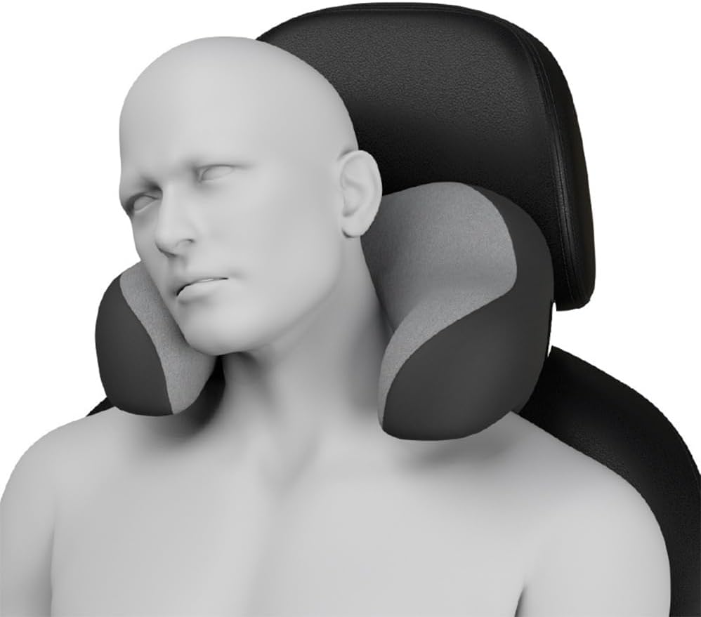 Headrest Pillow for Car Seat,High Appearance, Soft and Skin Friendly,Supports the Spine,Comfortable Driving,Softly Double Travel Pillow for Car & Airplane,U-Shaped Support Design,Providing Head image number 6