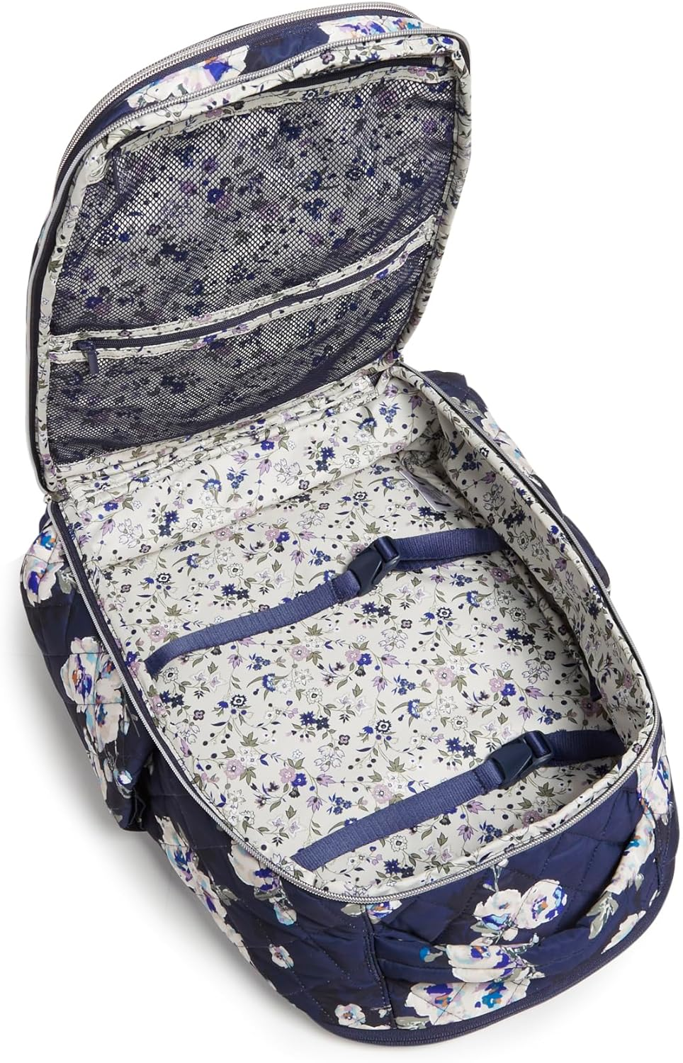 Verabradley Womens Performance Twill Travel Backpack Travel Bag - Immersed Blooms image number 3