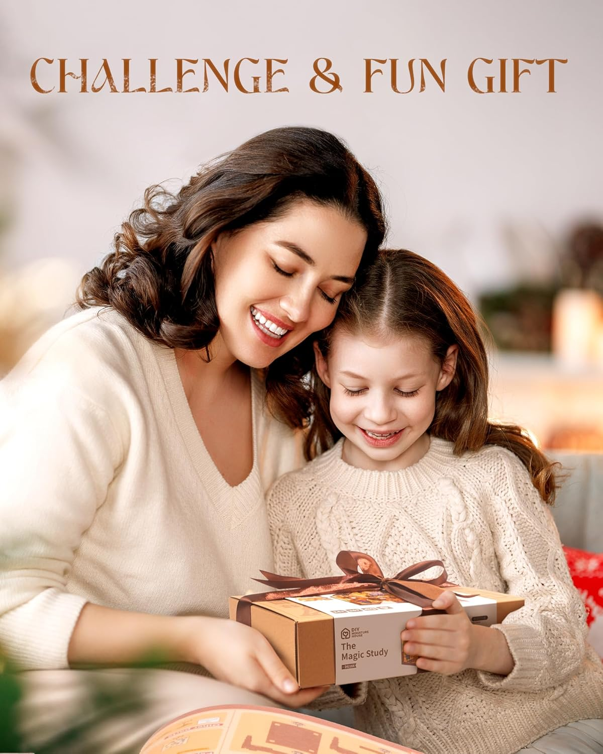 Wowood DIY Miniature Dollhouse Kit-Magic Study, Tiny House Kit Model Building Set with Furniture, DIY Hobbies Crafts&Holiday Gifts for Family and Friends (267PCS) image number 1