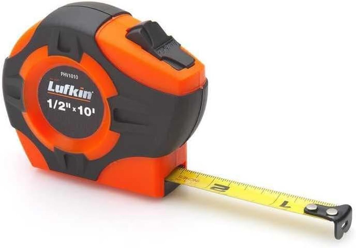 Lufkin Crescent 1" X 25' P1000 Series Hi-Viz&reg; Orange Engineer'S Yellow Clad A4 Blade Power Return Tape Measure - PHV1425DN image number 1