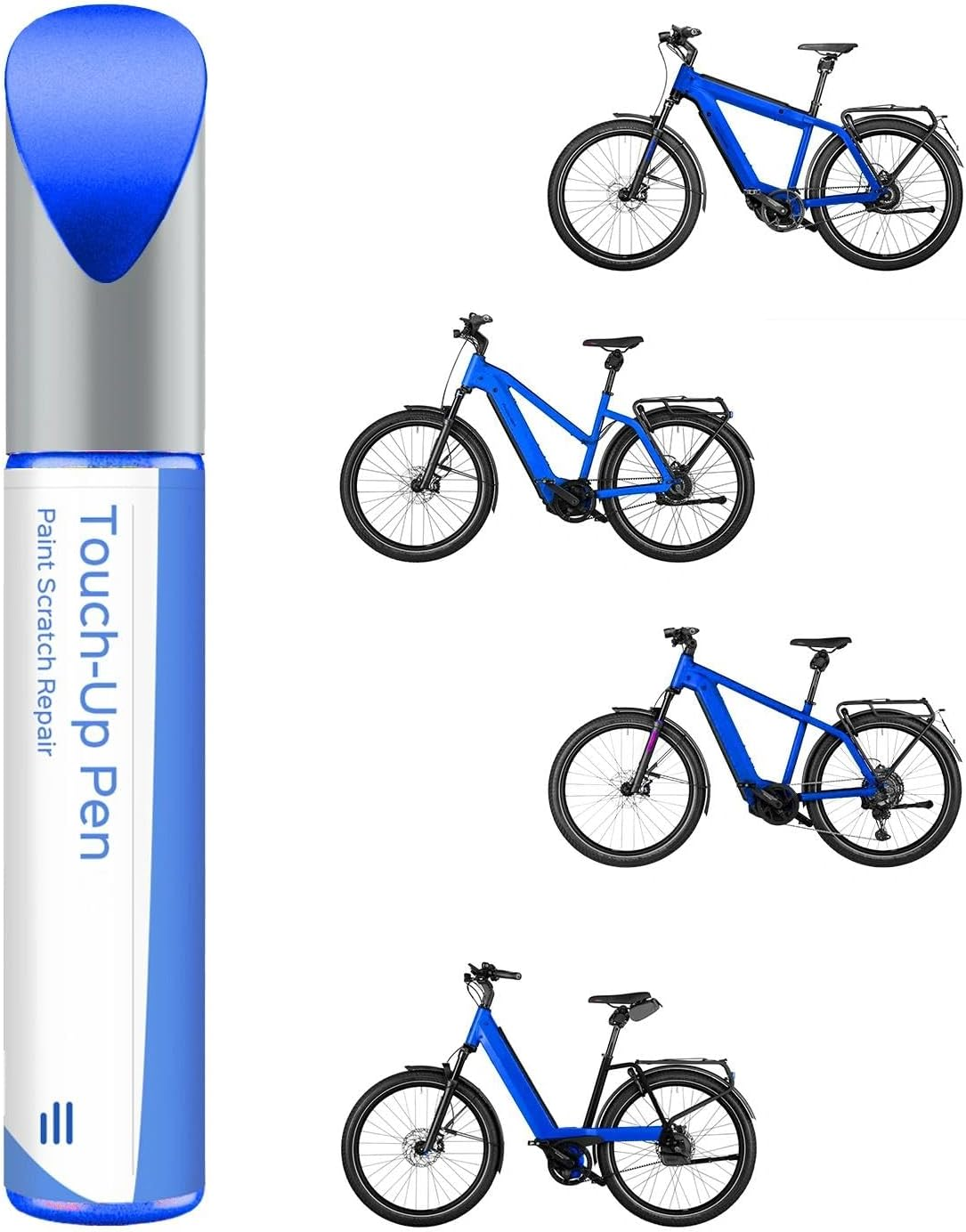 White Bicycle Paint - Touch up Paint for Riese & M&uuml;ller, Use Paint Pen for Metal and Plastic - High Coverage Bicycle Paint