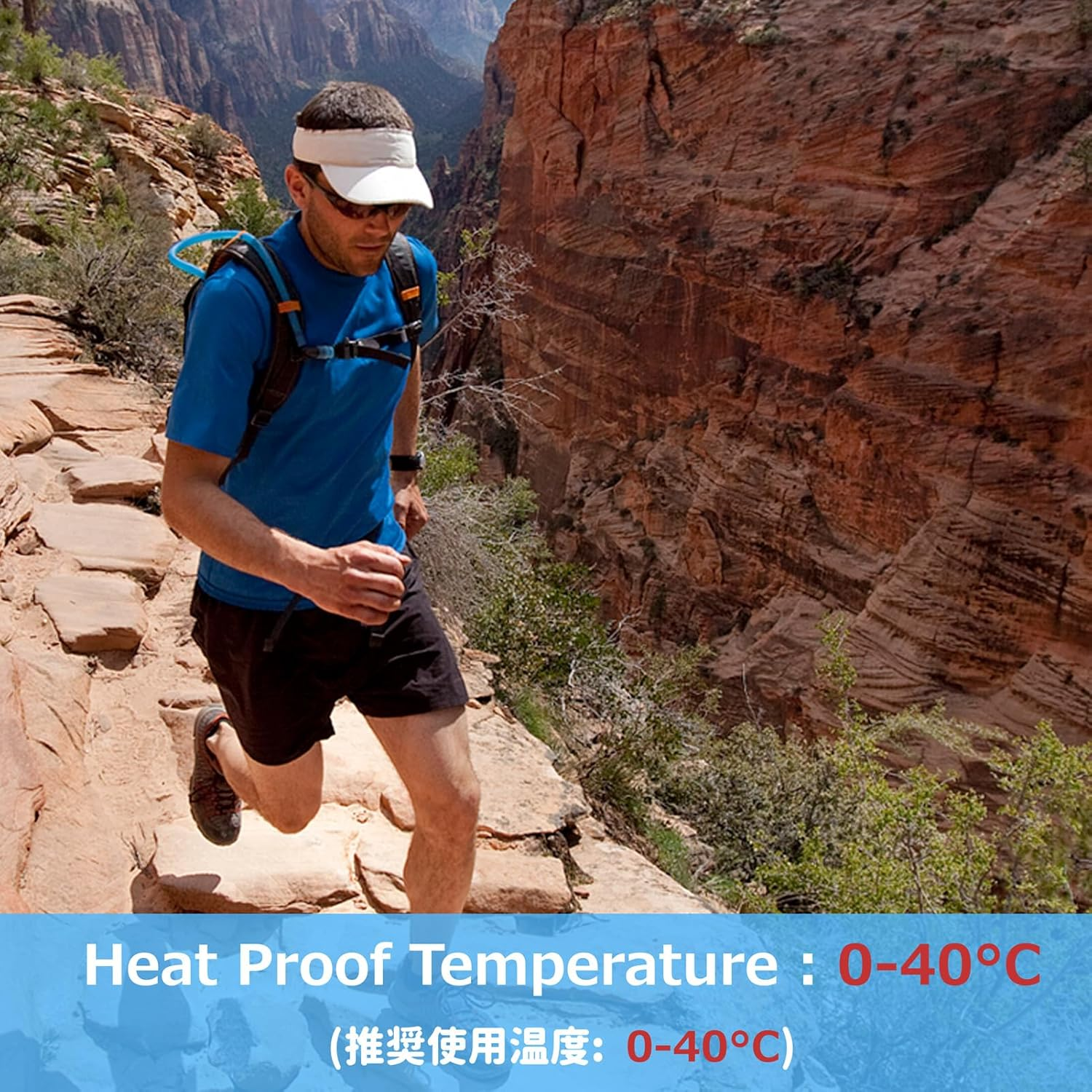 Azarxis Hydration Bladder 1L 1.5L 2L 3L BPA Free Hydration System Lightweight Water Bladder with Drinking Tube Leak-Proof Drinking Bag for Sports and Outdoor Drinking Backpack image number 3