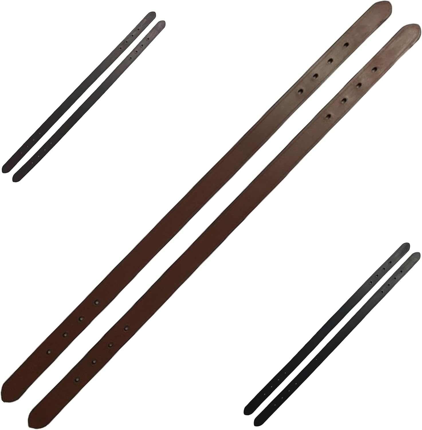 Majestic Ally 2 Pcs Smooth Replacement Leather Crown for Breakaway Halter