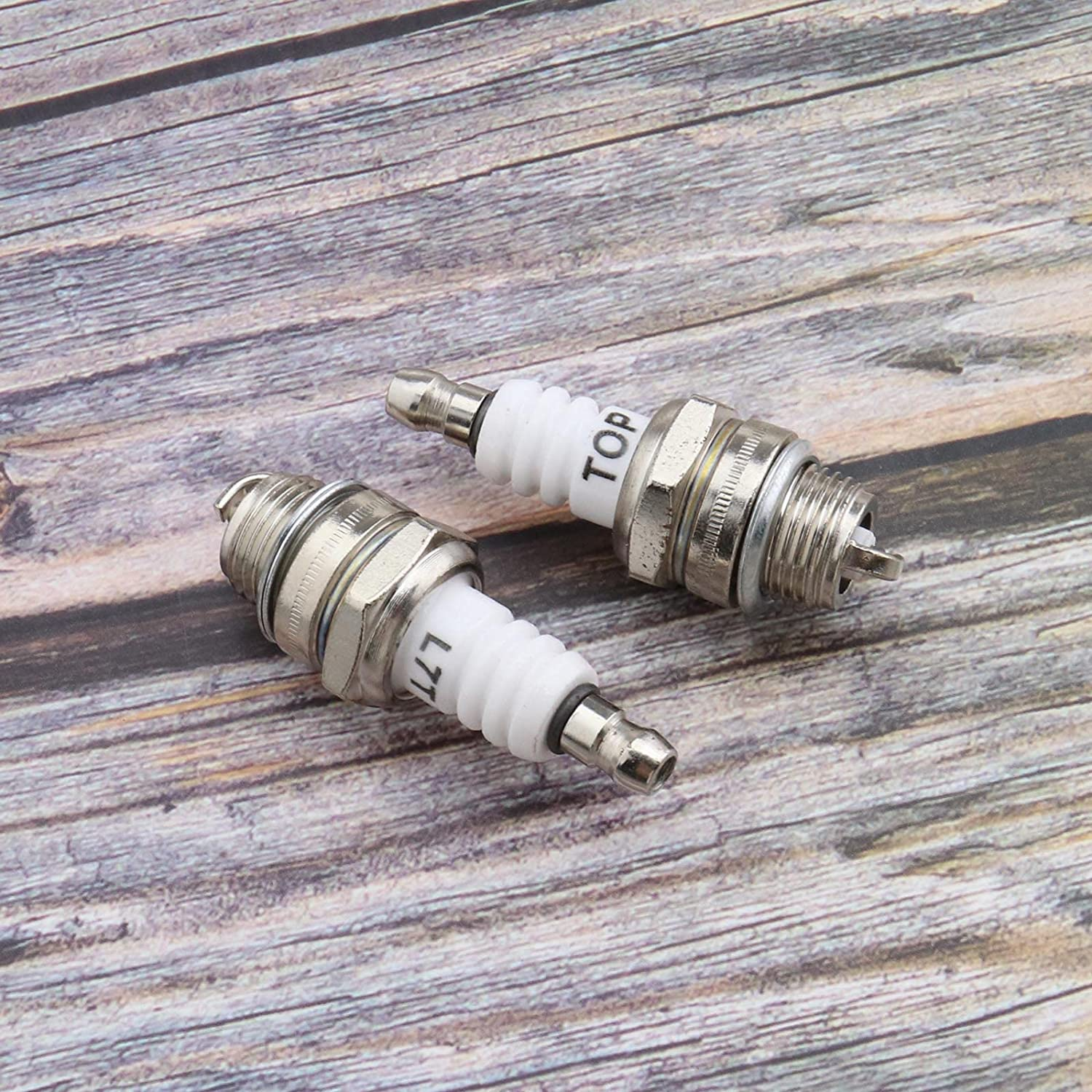 Emsea 2X L7T Spark Plug 2 Stroke for Strimmer Chainsaw Lawnmower Hedge Trimmer Cutter image number 3