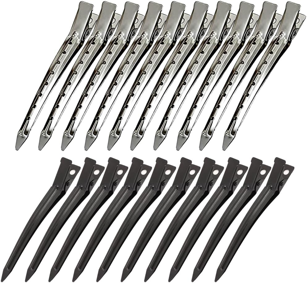 Hair Clips, Hairdressing Supplies, 20 Pieces 9 Cm Hair Clips, Women'S Metal Hair Clips, Section Clips, Hairdresser Hair Clips, Women'S Hair Clips, No Trace Hair Clip Clips for Thick and Thin Hair image number 3