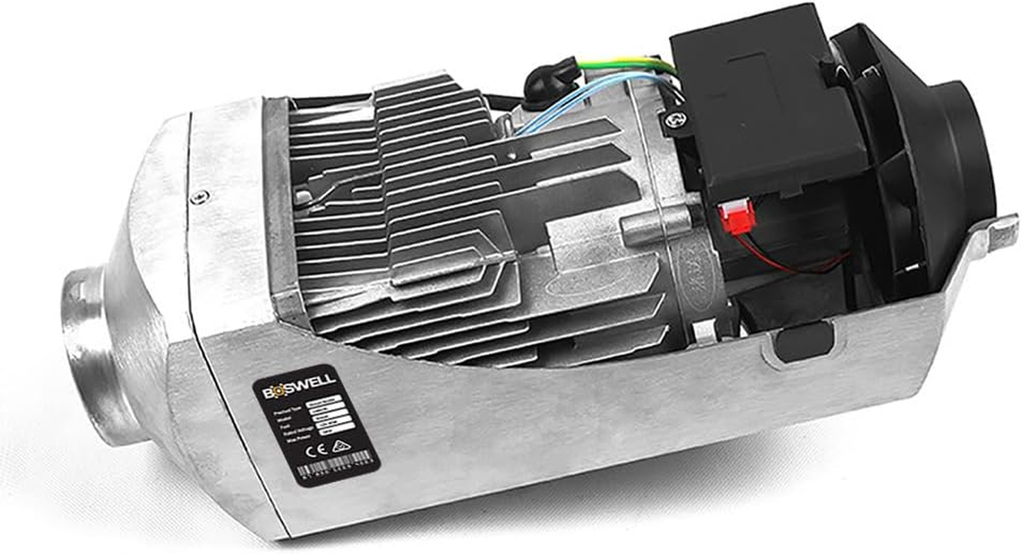 BOSWELL DIESEL AIR HEATER 12V 5KW ALUMINIUM SHELL Parking Camper Van Caravan Silver