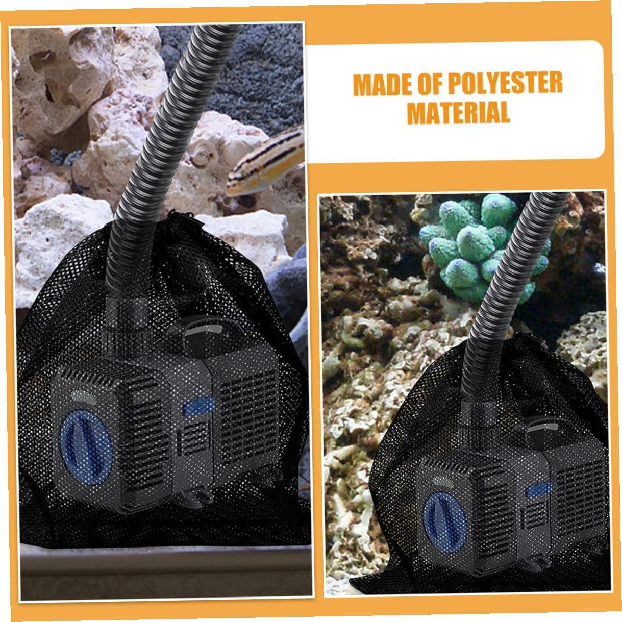 Homoyoyo 4Pcs Pump Filter Bags with Drawstring Mesh Pump Barrier Pouches for Outdoor Swimming Pool Aquarium Easy Installation and Reliable Filtration image number 5