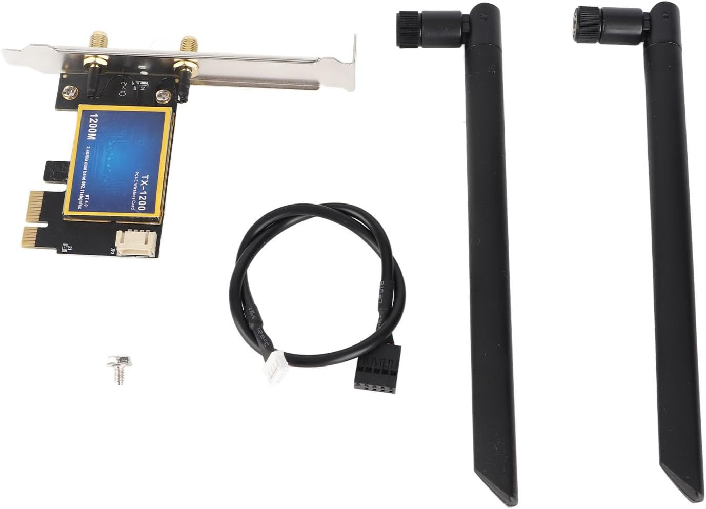 PCIE Wifi Card, High Speed Wireless Network Card Portable Compact 4.0 2.4G 5G Dual Band for Computer image number 3