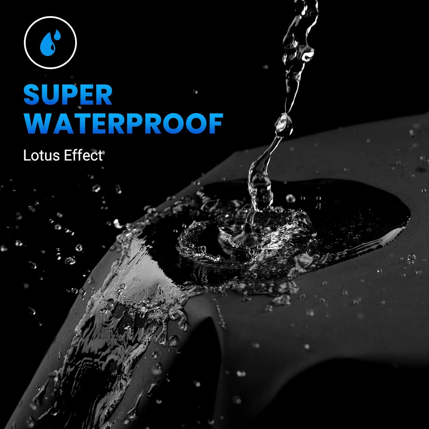 Favoto Motorcycle Cover Waterproof Motorcycle Cover Panel Outdoor 210D Oxford for Motorcycles Electric Scooter with Windscreen Reflective Strips Lock Hole 245 Cm X 105 Cm X 160 Cm Black