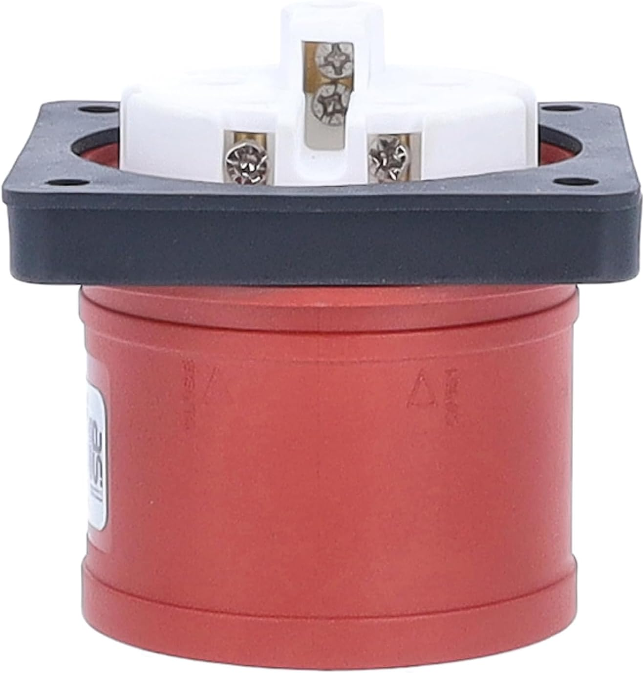 As - Schwabe 60444 Mounted Plug with Sealing Ring 400 V/32 A, 5-Pin IP44, Made in Germany, Red image number 2