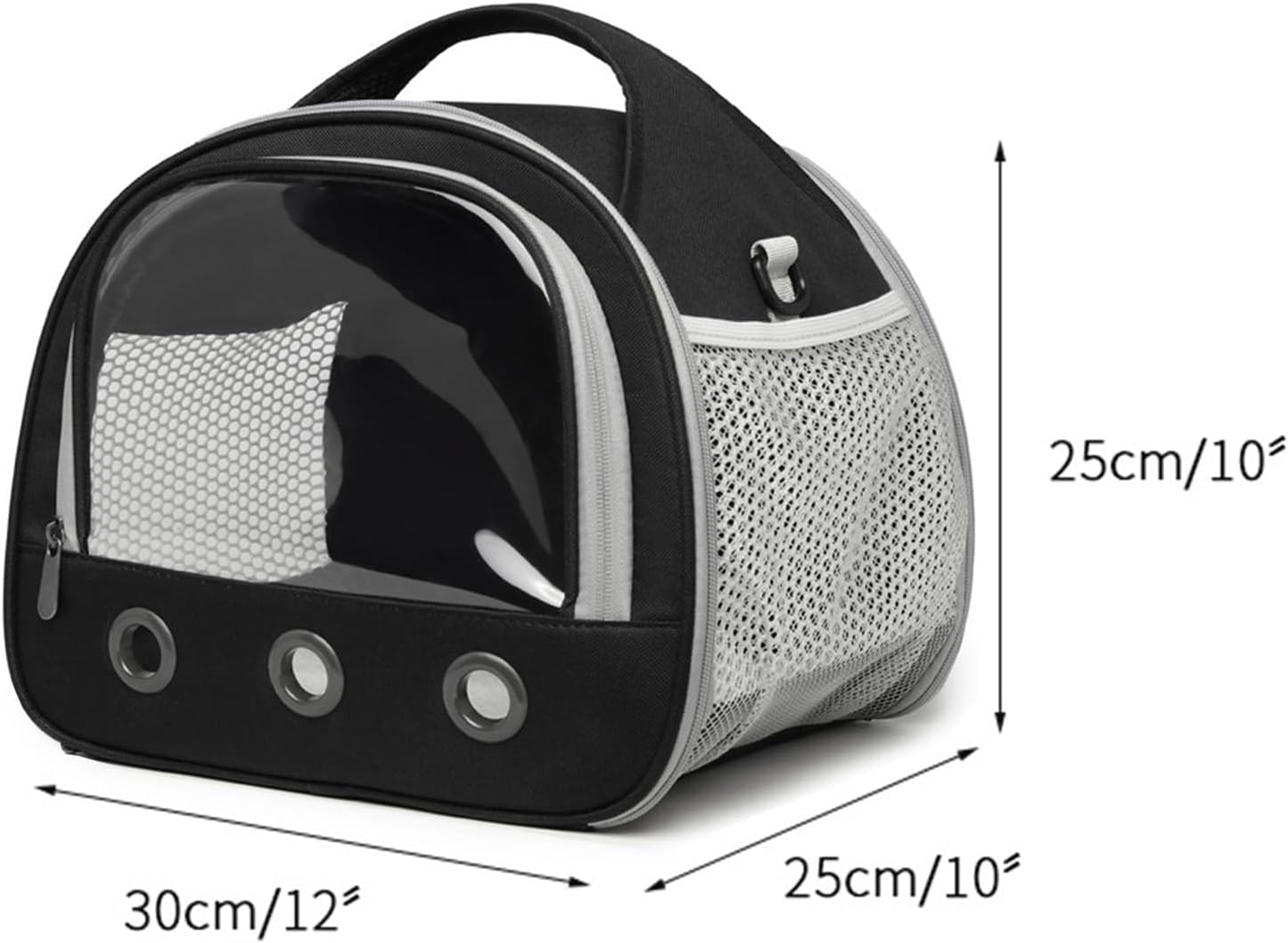 Small Animal Transport Bag Guinea Pig Travel Transport Cage with Transparent Window for Bird Rat Guinea Pig Squirrel Transparent Window Hamster Cage image number 6