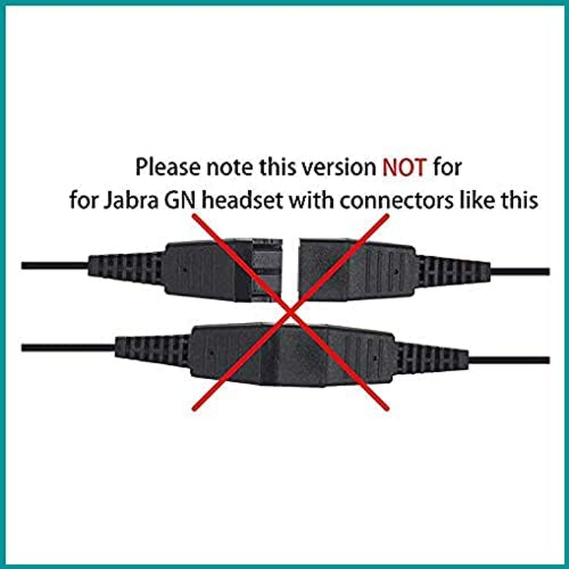 Daily Headset Y Splitter Adapter Training Cord with Mute Microphone Compatible with Plantronics Ploy QD