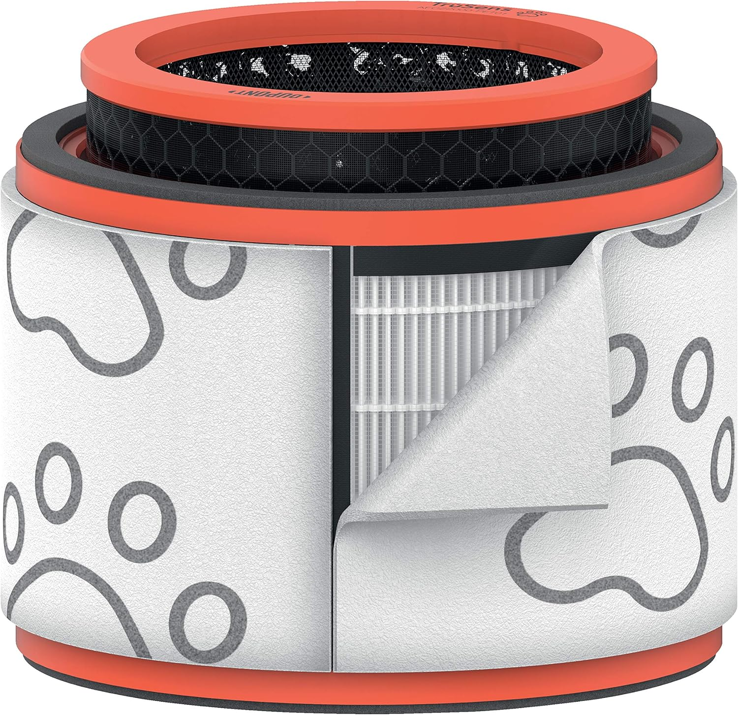 Leitz Trusens Allergy and Flu Replacement Anti-Viral 3-In-1 HEPA Filter Drum, Mesh Prefilter, HEPA Filter, Carbon Filter, for Leitz Z-2000/Z-2500 Air Purifier, Removes Odours and Vocs, 2415117 image number 4