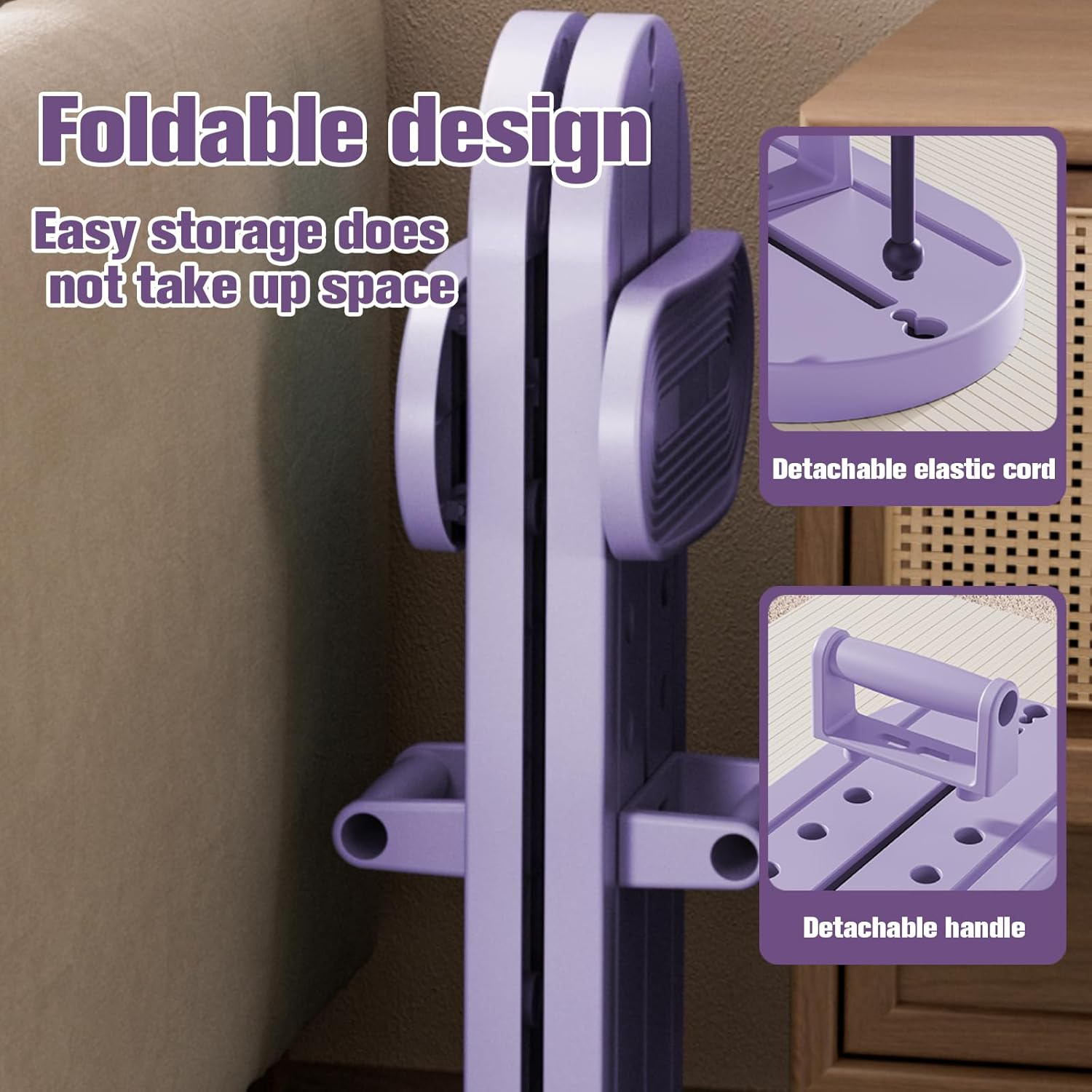 Sowist Thigh Strength Trainer,Ski Machine Exercise Equipment Glute Trainer,Home Fitness Leg Trainer,4 in 1 Home Foldable Portable Fitness Equipment for Office,Home,Hotel Fitness. image number 6