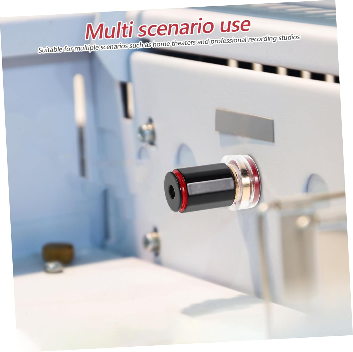 Mikinona Hifi Grade Speaker Wire Banana Plugs Connector Durable Binding Post Terminal for Home Theater and Professional Studio Audio Easy Installation High Fidelity Sound Preservation