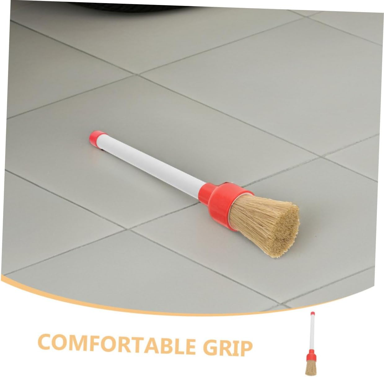 Holibanna 2Pcs Tire Shine Brush with Handle for Gentle Car Wash and Tire Detailing for Wheels and Automotive Surfaces image number 4