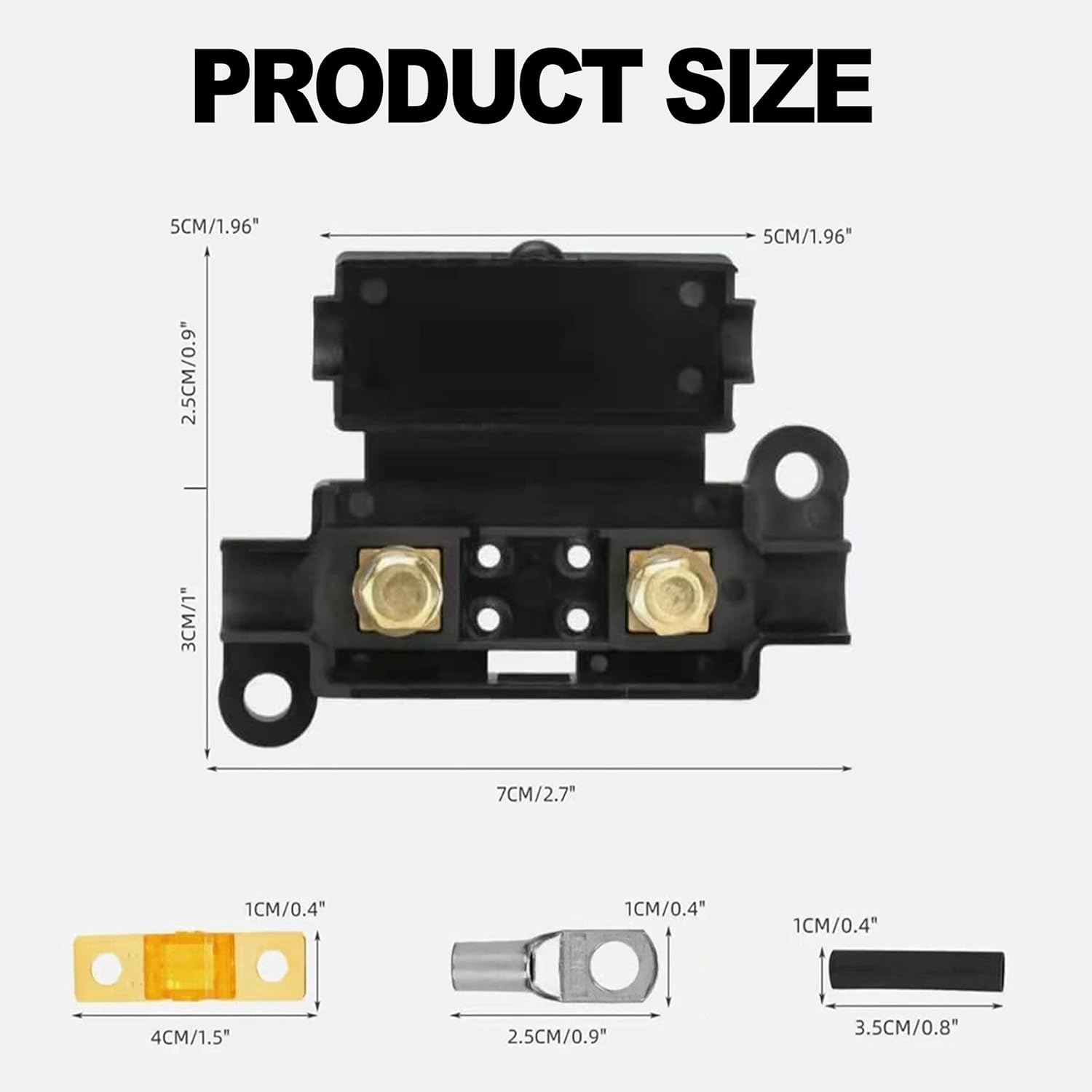 Wzenclave MIDI Fuse Kit 6 Premium Fuses (2X20A/2X40A/2X60A) with 4 ANSI Holders Compatible with Redarc BCDC & Most Dual Battery Systems image number 5