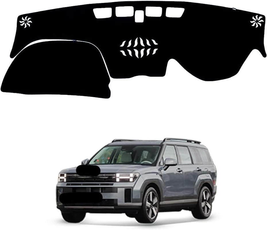 Evervenz Dash Mat for Hyundai Santa Fe 2019 2020 2021 2022 2023 Flannel（Without HUD） Dash Cover Dashboard Cover Santafe01 image number 6