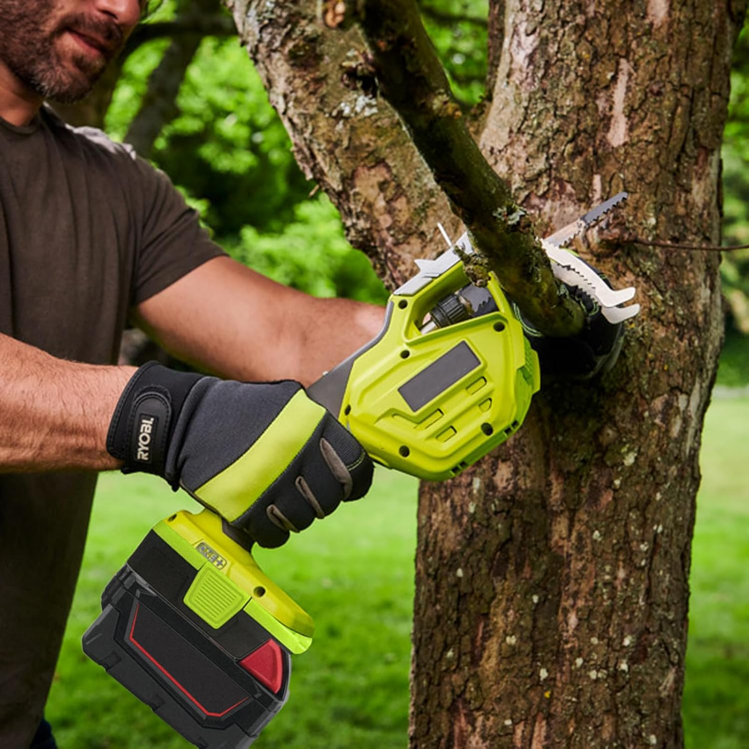 Battery Adapter for Dewalt/For Milwaukee to for Ryobi, DM18RL Battery Converter for Dewalt 18V/20V/60V Li-Ion & for Milwaukee M18 18V Li-Ion Battery to Work with for Ryobi 18V Power Tools, Green image number 5