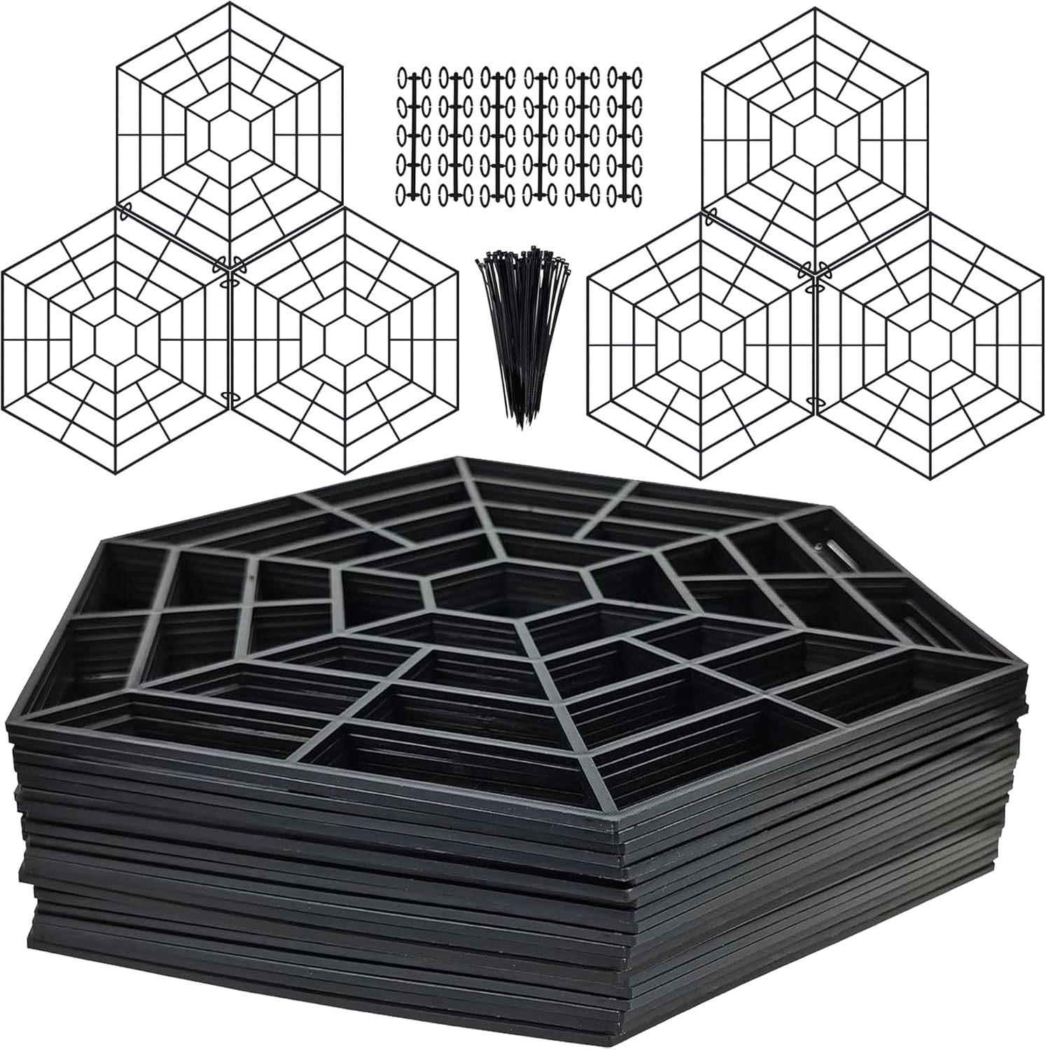 Pond Netting 20Pcs Plastic Net Fish Floating Guard Protect Fish Koi image number 1