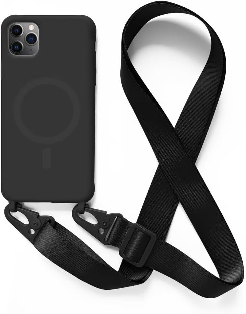 Crossbody Case Compatible with Iphone 16E,Wireless Charging Shell with Adjustable Neck Cord Lanyard Strap,Red