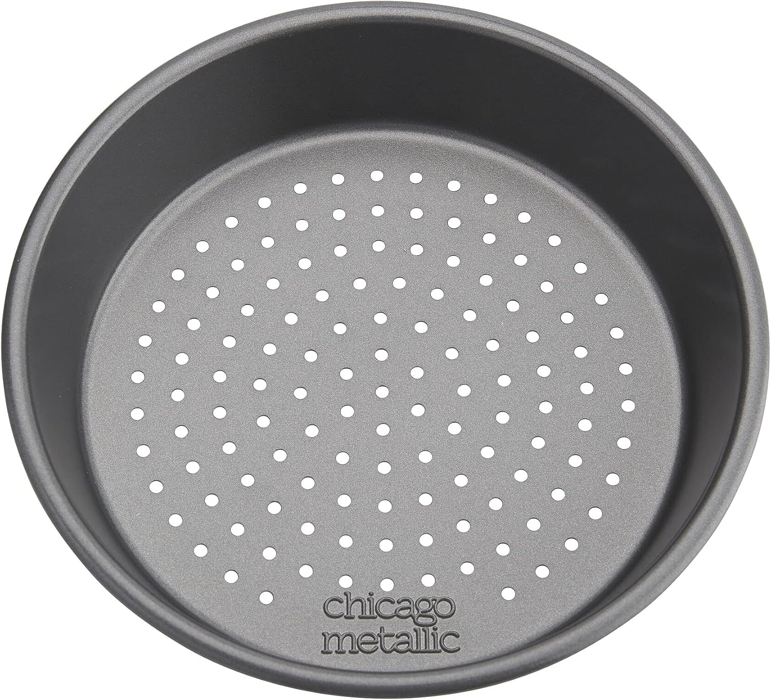 Chicago Metallic Professional Perforated Mini-Deep Dish Pizza Pan Set, 7-Inch, 4-Count image number 3