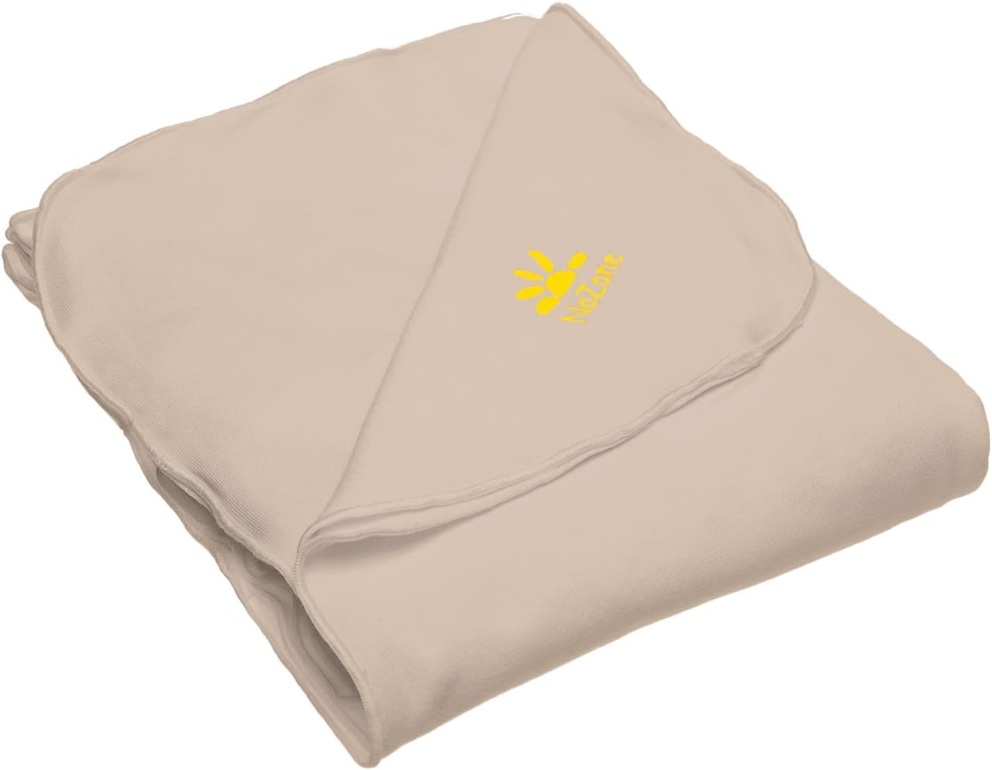 Nozone Baby Blanket, Sun Protective, Soft Cotton and Rayon from Bamboo, UPF 50+ - Biscotti Beige