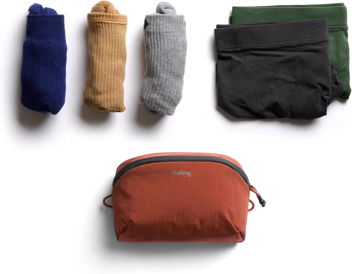 Bellroy Lite Packing Pouch 2L (Organizer Packing Cube for Travel near and Far) - Clay - Clay image number 3