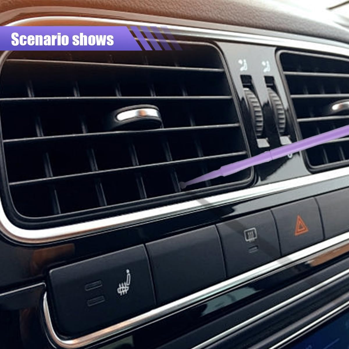 100Pack 1.5Mm Touch up Paint Brushes, Repair Paint Brushes, Disposable Cotton Swabs Micro Applicators for Car Paint Chip Repair Automotive Scratch (Light Purple) - Deep Purple image number 6