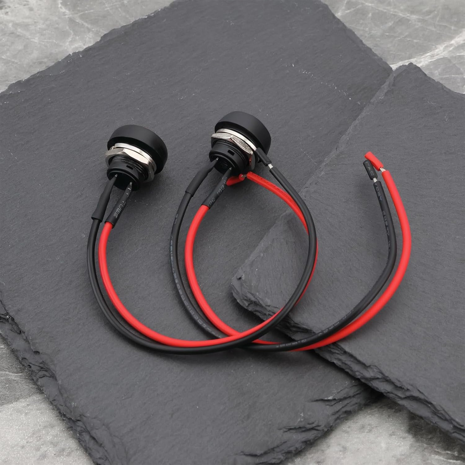 OTOTEC 4Pcs 12Mm 1/2" Mounting Hole Mini round Waterproof Momentary Push Button Switch on off PBS-33B 3A/125V AC 2 Pin image number 2