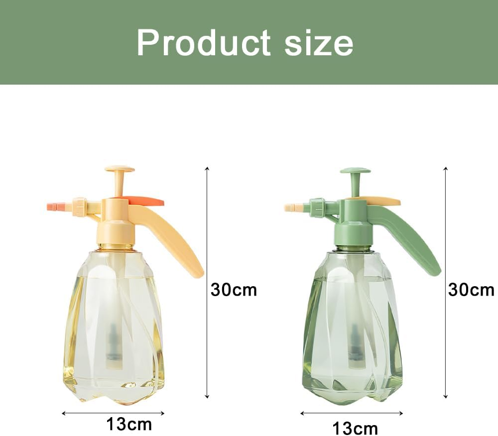 TOMVAES Garden Manual Sprayer Pump,1.5L Garden Pressure Spray Bottle, Handheld Multi-Purpose Garden Pump Sprayer with Adjustable Nozzle Spraying Plants,2 Packs image number 5