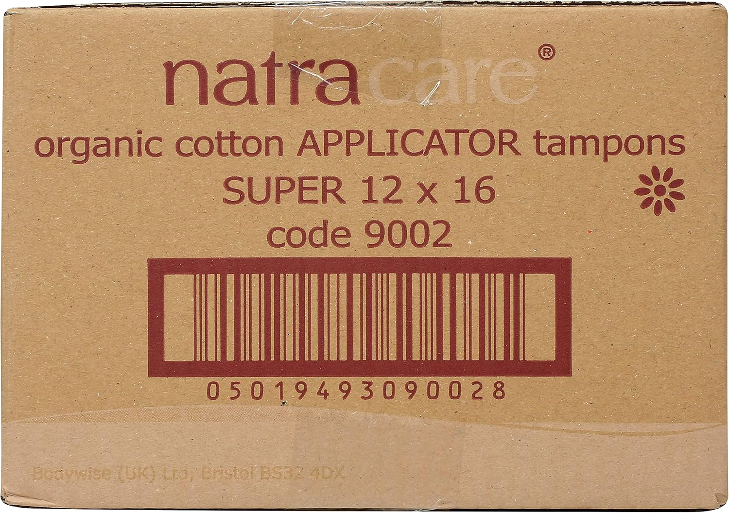 Natracare Organic All Cotton Tampons, Super with Applicator, 16 Count Boxes (Pack of 12) image number 2