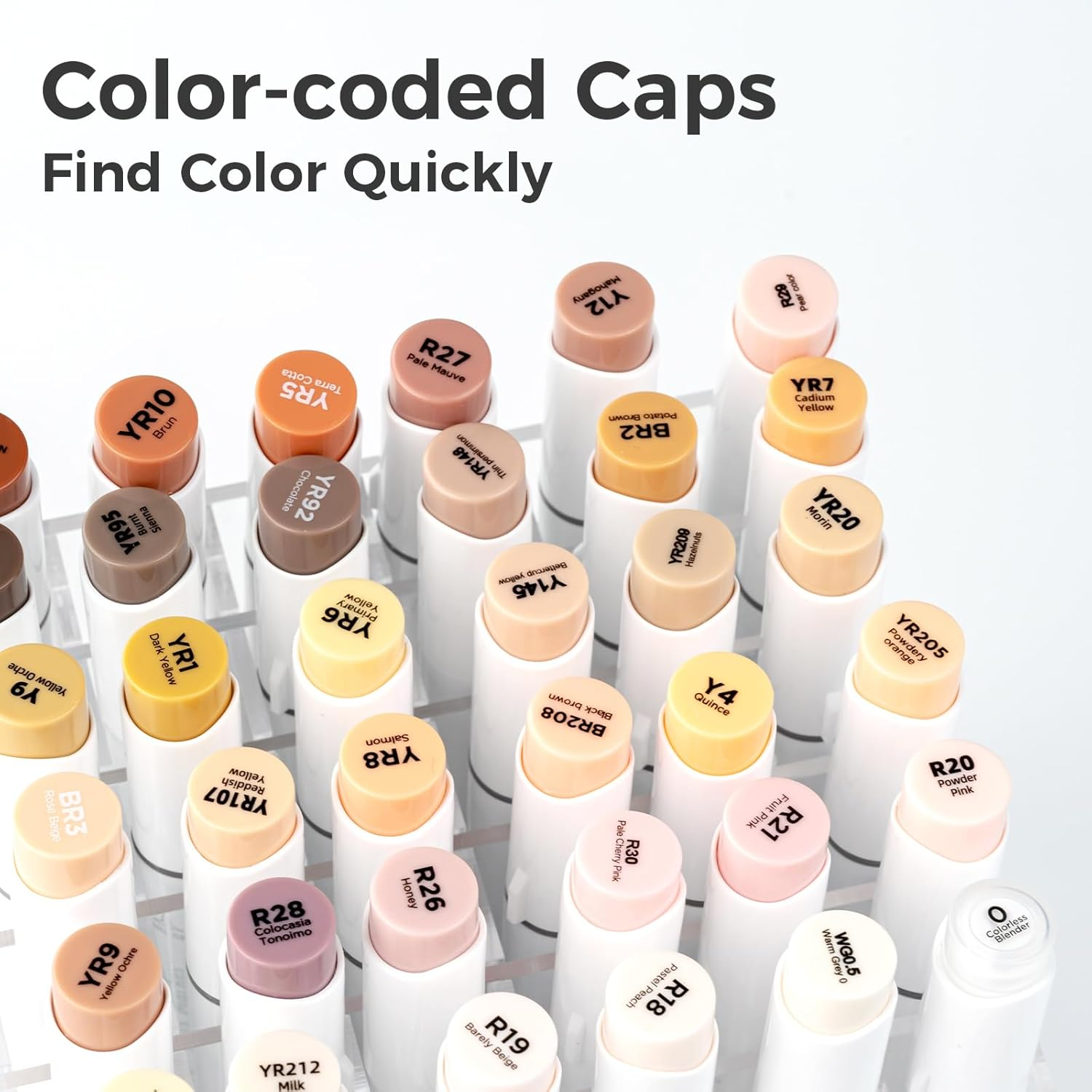 Ohuhu Brush Markers Skin Tone - 36 Portrait Skin Colors Double Tipped Art Marker Set for Artist Adults Coloring Illustration- Refillable- Brush & Fine Dual Tips- Honolulu B of Ohuhu Markers