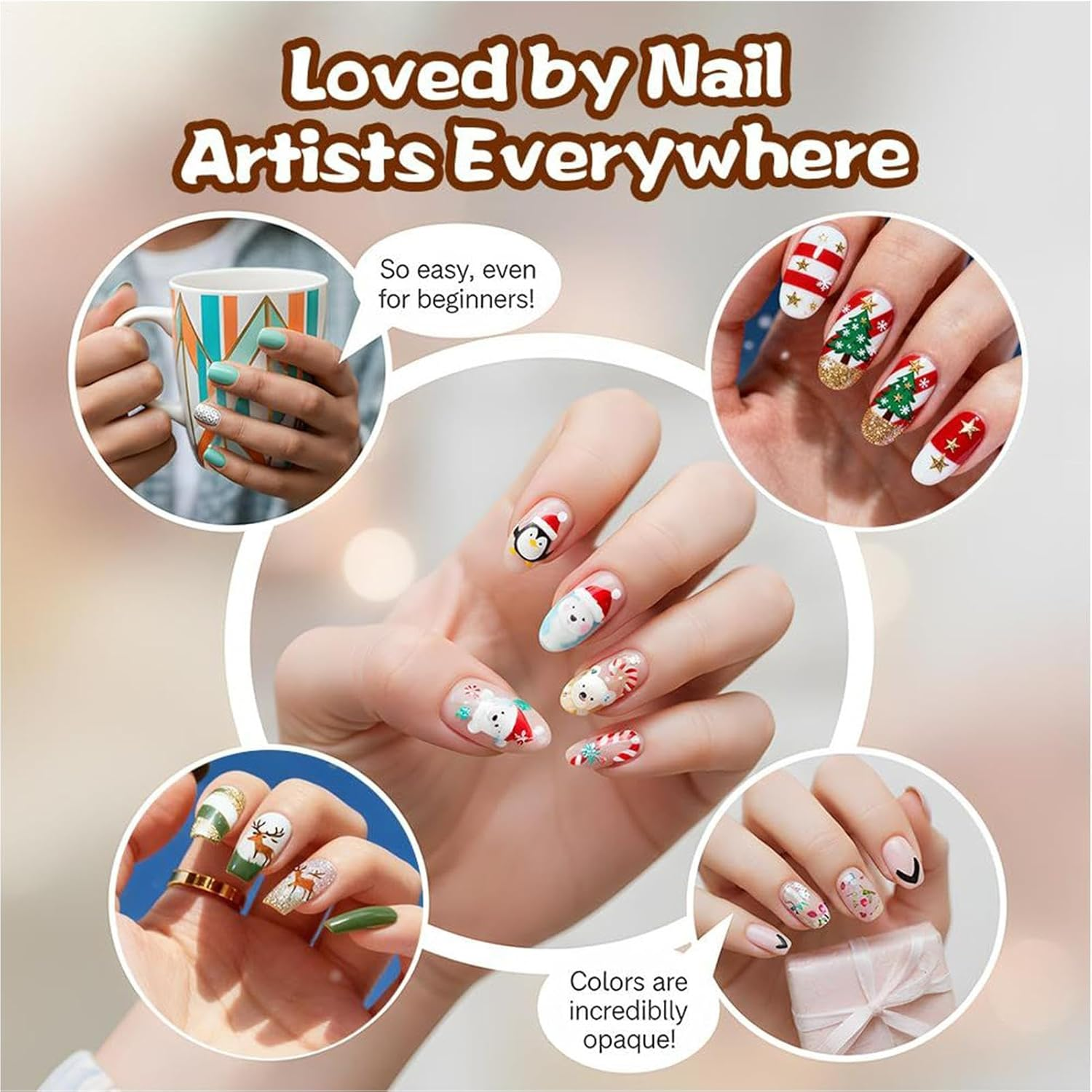 24 Colors Nail Drawing Pens Set, Waterproof Manicure Art Painting Markers, Nails Polish Art Design Manicure Tools for Women Girls Beginners & Nail Technician - 18 Colors image number 7