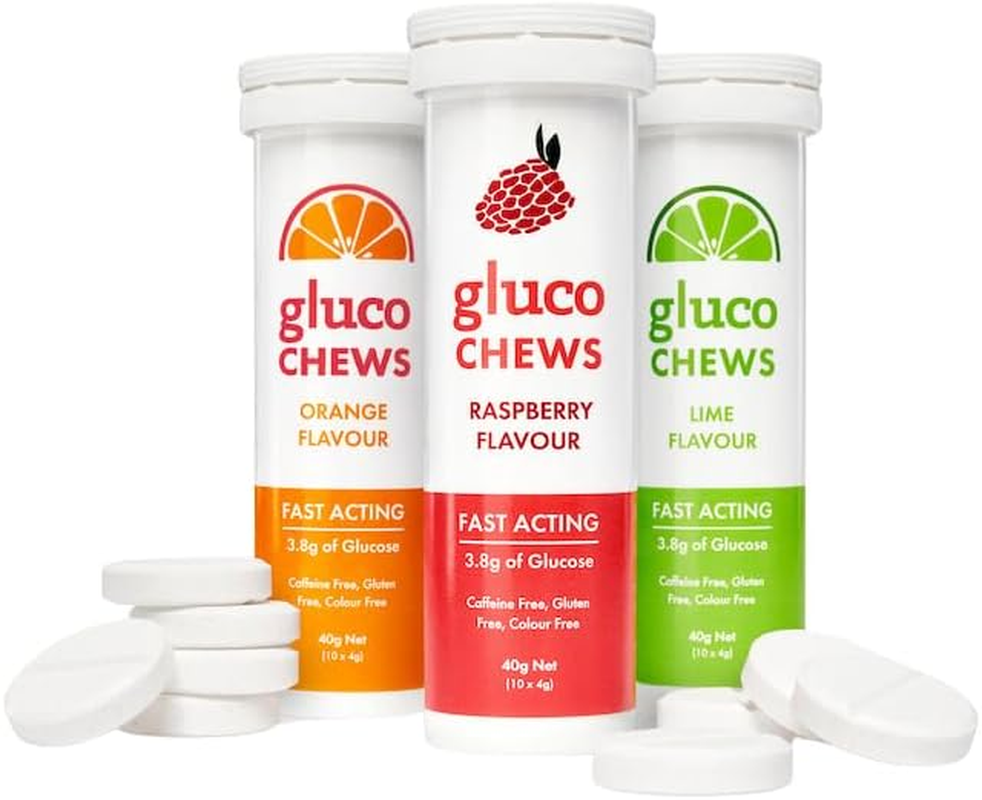 Glucology Fast Acting Glucochews | Glucose Chews | Orange, Lime and Raspberry Flavours - One Tube of Each image number 4