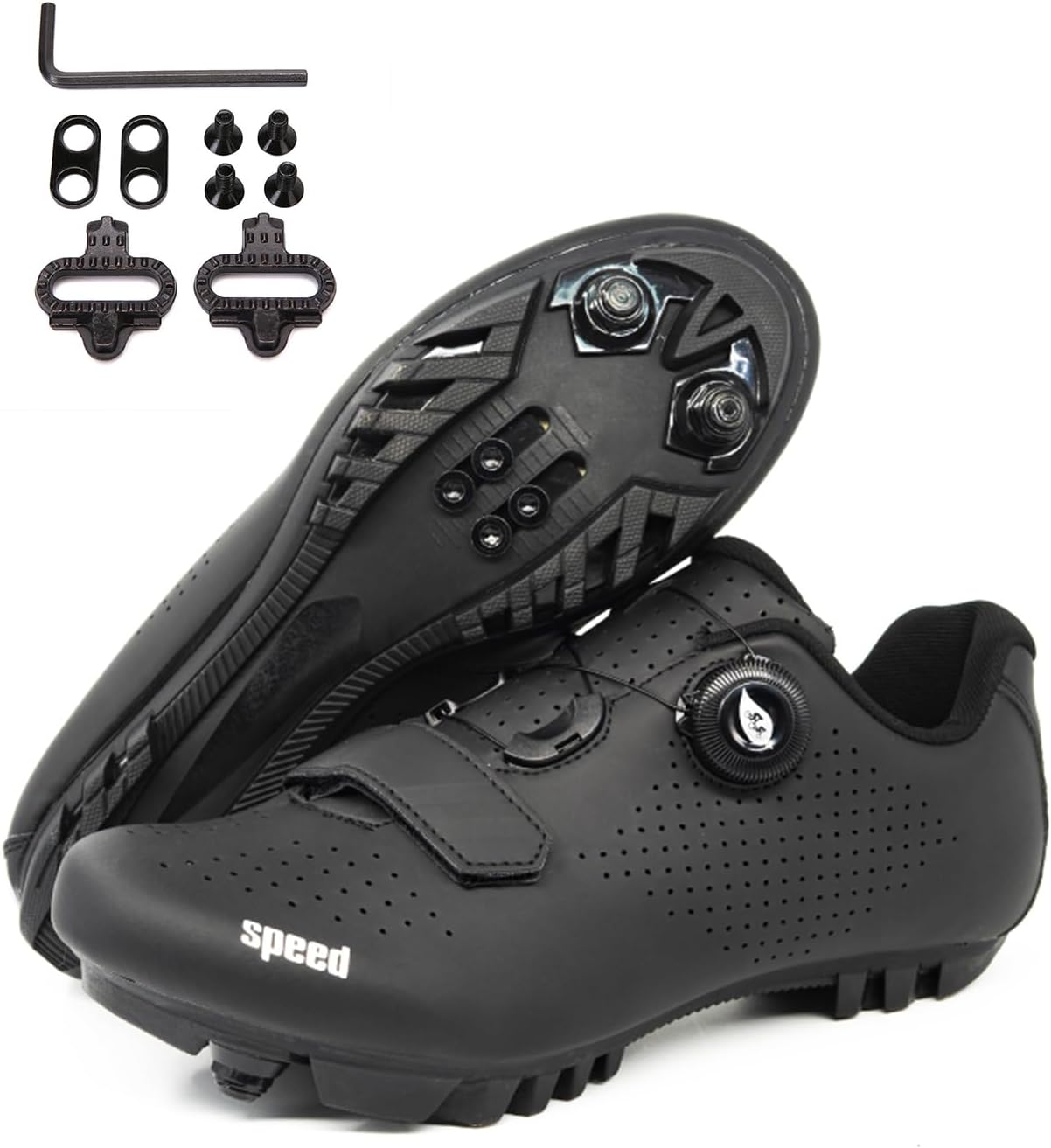 Hixingo Cycling Shoes Men Women MTB Cycling Shoes Mountain Bike Shoes Trainers Breathable Outdoor Cycling Shoes Bicycle Spin MTB Shoes image number 3