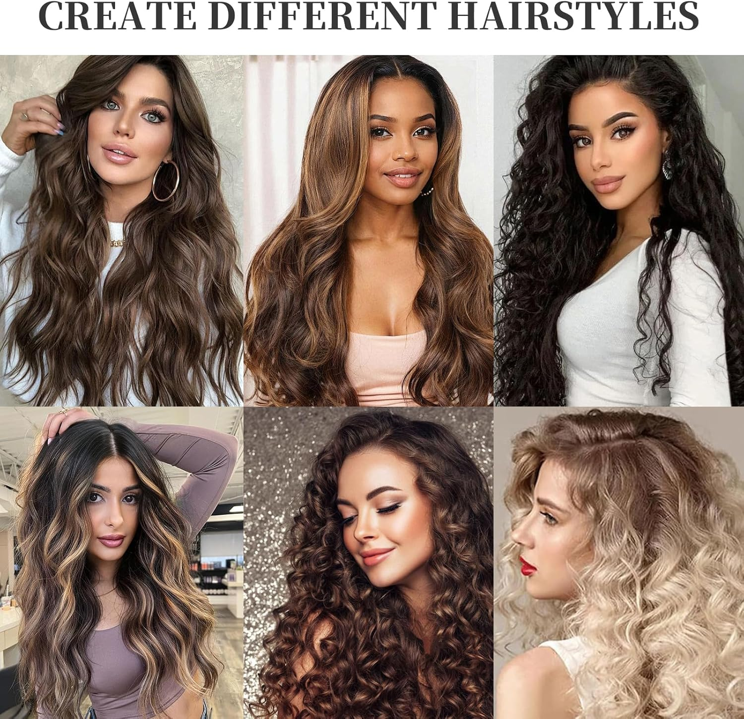 Heatless Curls Band, Heat-Free Curlers Black, Heatless Curling Rods Headband, with Silk Hood and Hairpin, Curls Headband for Long Hair, Short Hair, Black image number 4