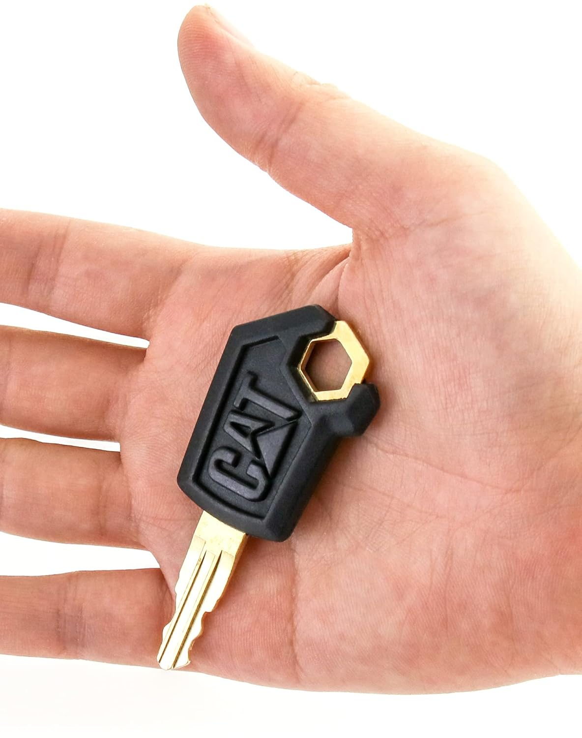 QWORK 5P8500 Cat Keys, 10 Pack Ignition Keys for Caterpillar Heavy Equipment