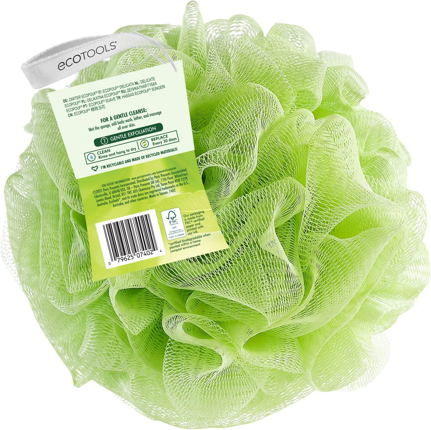 Eco Tools Delicate Ecopouf Sponge, 1 Unit, Assorted Colors image number 2