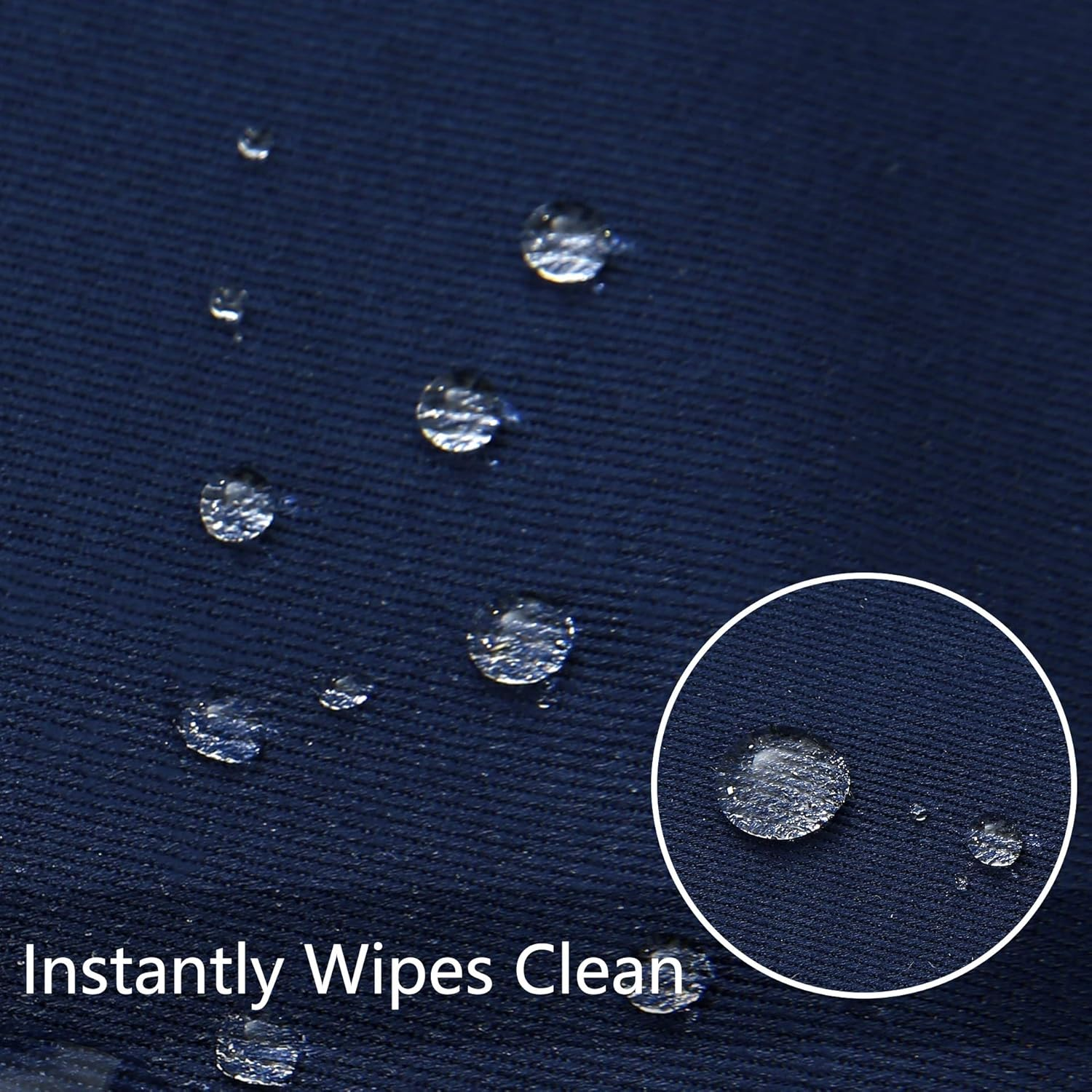 Obstal Rectangle Table Clothes for 8 Foot Rectangle Tables, Oil-Proof Spill-Proof and Water Resistance Tablecloth, Decorative Fabric Table Cover for Outdoor and Indoor Use (Navy Blue, 60 X 120 Inch) image number 6